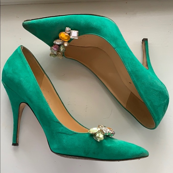 kate spade Shoes - Emerald green Kate spade stilettos